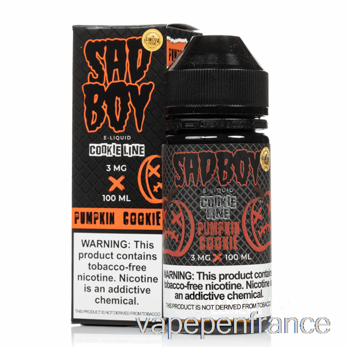 Biscuit à La Citrouille - Sadboy - Stylo Vape 100 Ml 0 Mg